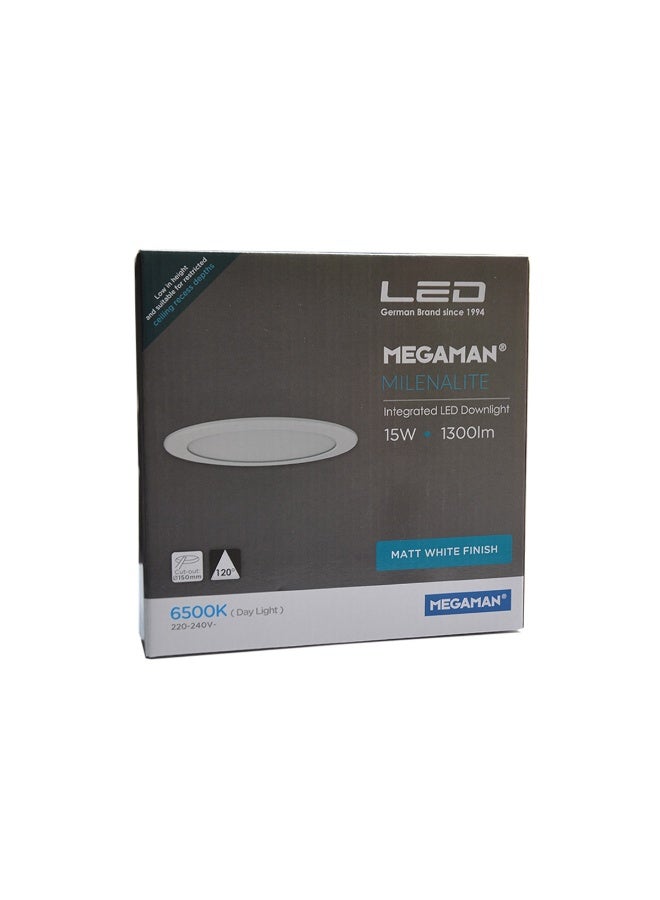 Megaman Recessed LED Downlight 15W Dia18cm - Daylight (6500K) - Image 1